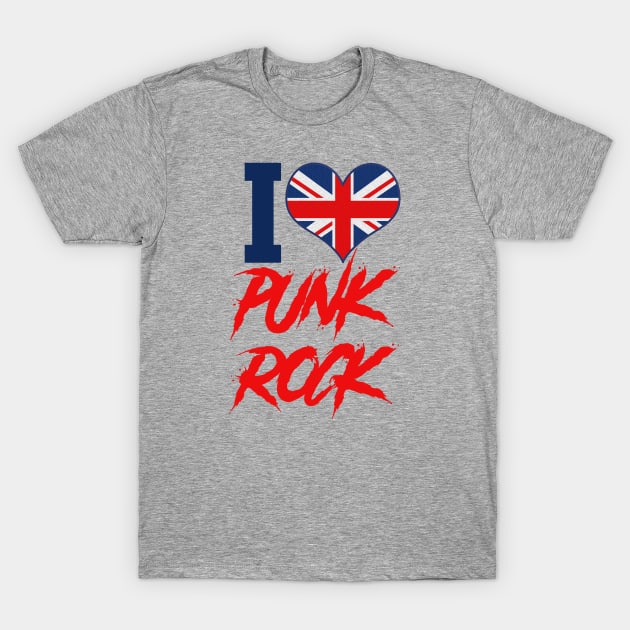 I love punk rock T-Shirt by MessageOnApparel